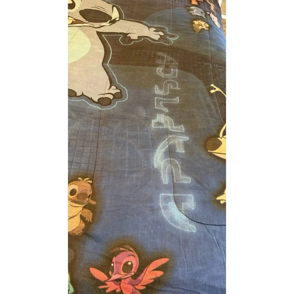 Vintage Disney Home Lilo & Stitch Twin Comforter 1990s  63x86‎ Reversible